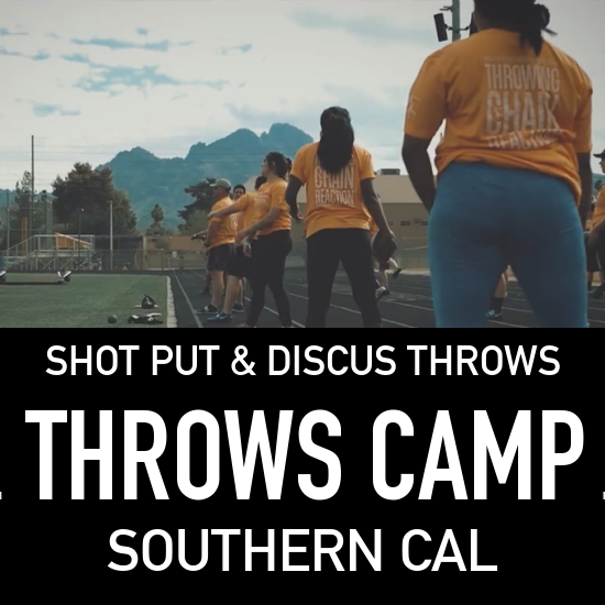 Shot put and discus throws camp CA