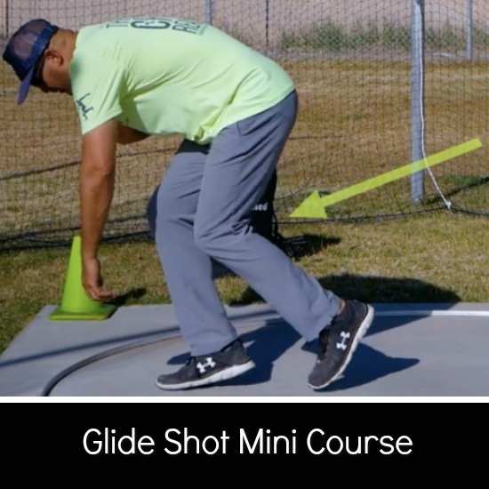 glide shot put technique coaching