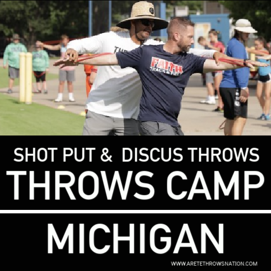 shot put and discus throws camp Michigan