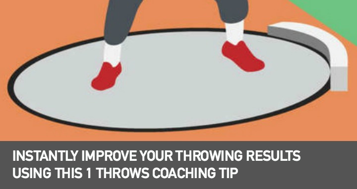 Heel-Toe position throws coaching tip for shot put and discus throws