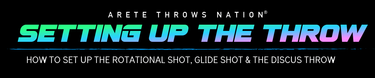 how to set up the rotational shot put glide shot and the discus throw