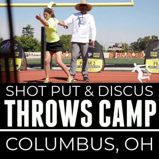shot put and discus throws camp columbus ohio