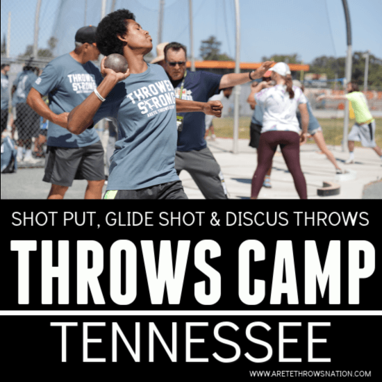 shot put and discus throws camp Tennessee