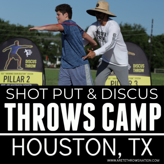 shot put and discus throws camp texas