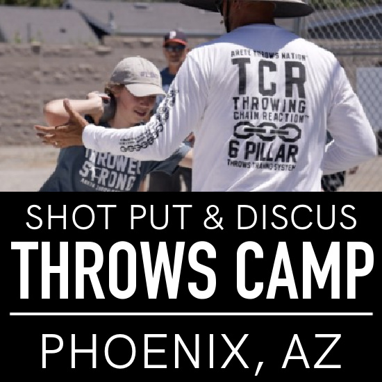 shot put and discus throws camp Phoenix AZ