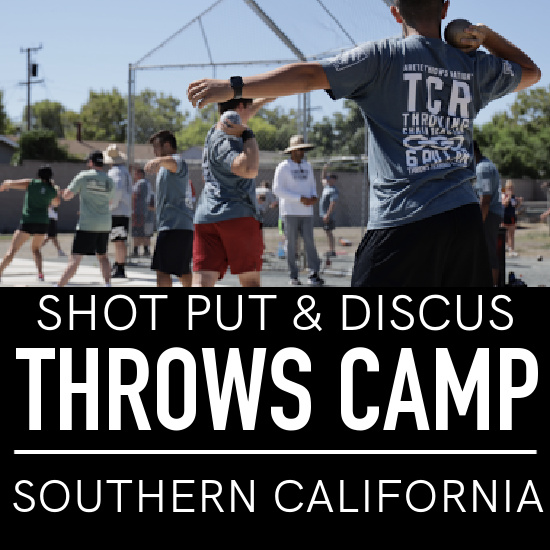 shot put and discus throws camp california