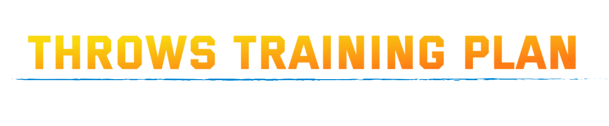 track and field throws training plan